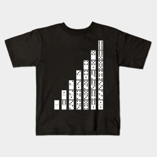 Domino Tiles (white) Kids T-Shirt